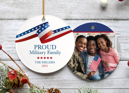 personalized personalized military family christmas ornament – Christmas ornament, holiday tree decoration or gift