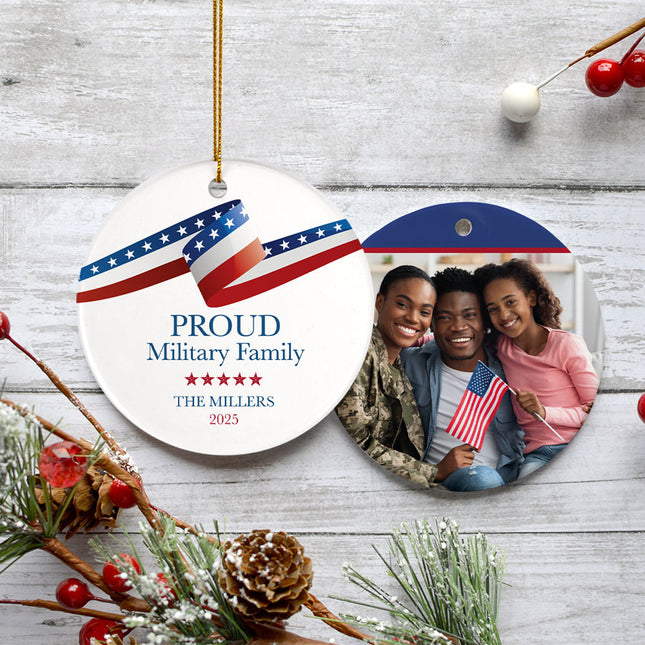 personalized personalized military family christmas ornament – Christmas ornament, holiday tree decoration or gift