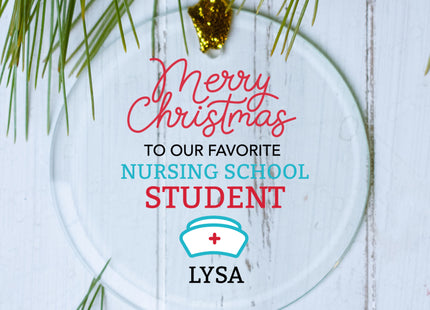 keepsake personalized nurse student christmas ornament – Christmas ornament, holiday tree decoration or gift