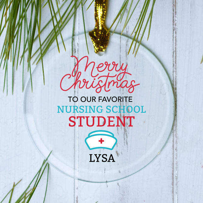 keepsake personalized nurse student christmas ornament – Christmas ornament, holiday tree decoration or gift