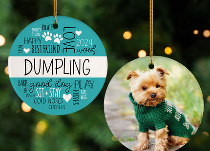custom personalized pet word cloud christmas ornament – Christmas ornament, holiday tree decoration or gift