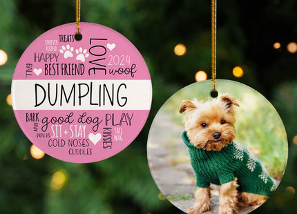 personalized personalized pet word cloud christmas ornament – Christmas ornament, holiday tree decoration or gift