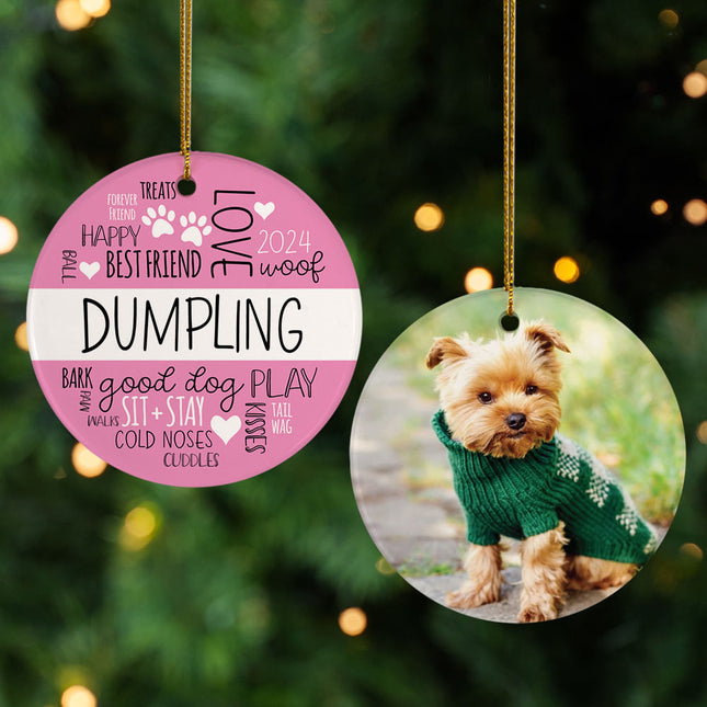 personalized personalized pet word cloud christmas ornament – Christmas ornament, holiday tree decoration or gift