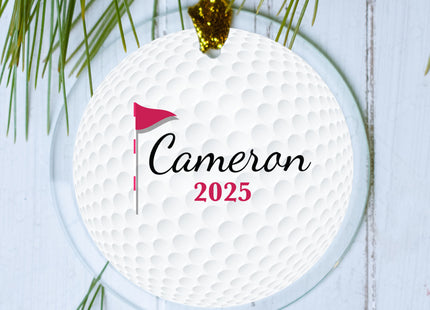 personalized personalized golf ball christmas ornament – Christmas ornament, holiday tree decoration or gift