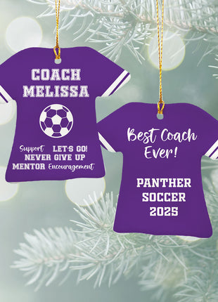 Personalized Baseball Jersey - Purple Christmas Ornament from ORNAMENT EXCLUSIVE Personalized Ornament
