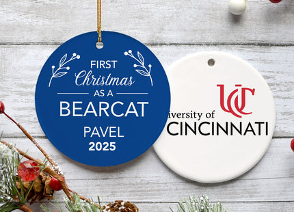 personalized personalized first christmas college team christmas ornament – Christmas ornament, holiday tree decoration or gi