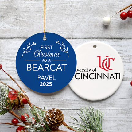 personalized personalized first christmas college team christmas ornament – Christmas ornament, holiday tree decoration or gi