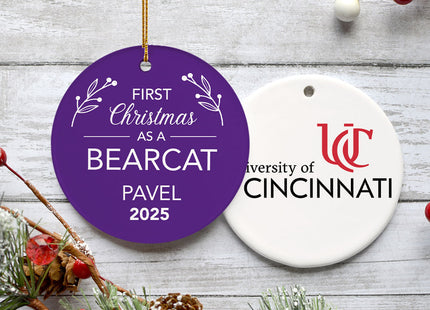 personalized personalized first christmas college team christmas ornament – Christmas ornament, holiday tree decoration or gi