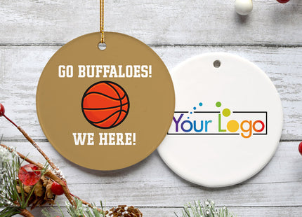 custom personalized basketball college christmas ornament – Christmas ornament, holiday tree decoration or gift