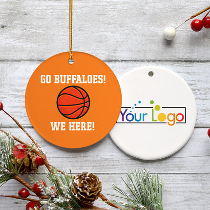 holiday personalized basketball college christmas ornament – Christmas ornament, holiday tree decoration or gift
