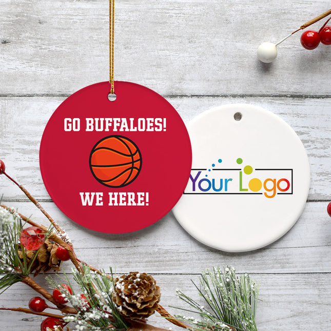 engraved personalized basketball college christmas ornament – Christmas ornament, holiday tree decoration or gift