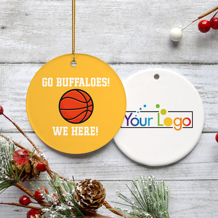 holiday personalized basketball college christmas ornament – Christmas ornament, holiday tree decoration or gift