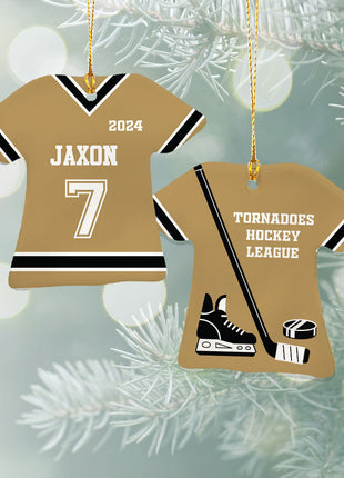Personalized Baseball Jersey - Purple Christmas Ornament from ORNAMENT EXCLUSIVE Personalized Ornament
