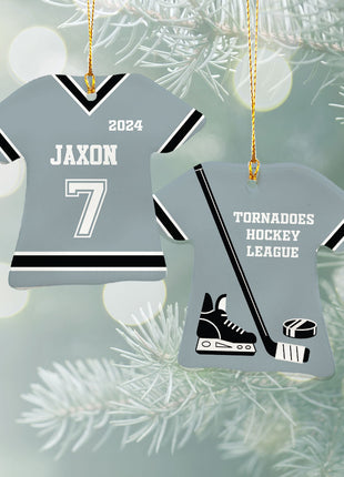Personalized Baseball Jersey - Purple Christmas Ornament from ORNAMENT EXCLUSIVE Personalized Ornament