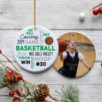 personalized personalized basketball word cloud christmas ornament – Christmas ornament, holiday tree decoration or gift