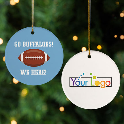 keepsake personalized football college christmas ornament – Christmas ornament, holiday tree decoration or gift