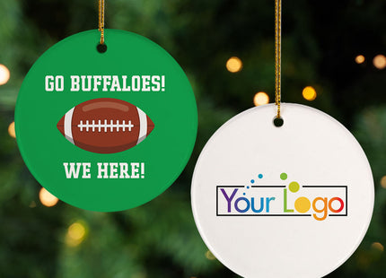 personalized personalized football college christmas ornament – Christmas ornament, holiday tree decoration or gift