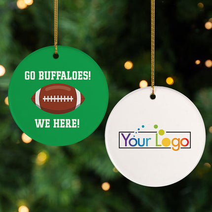 personalized personalized football college christmas ornament – Christmas ornament, holiday tree decoration or gift