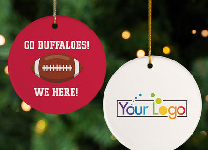 personalized personalized football college christmas ornament – Christmas ornament, holiday tree decoration or gift