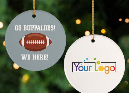 decorative personalized football college christmas ornament – Christmas ornament, holiday tree decoration or gift
