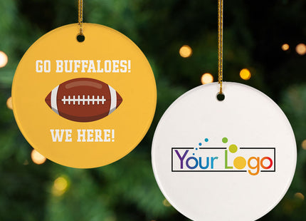custom personalized football college christmas ornament – Christmas ornament, holiday tree decoration or gift