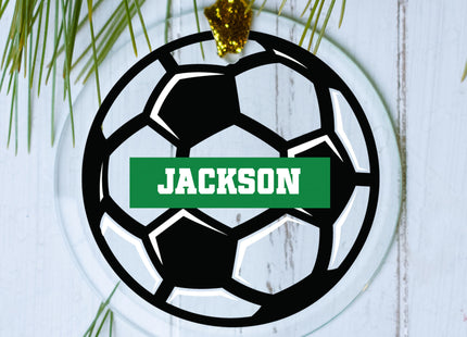 keepsake personalized soccer player christmas ornament – Christmas ornament, holiday tree decoration or gift
