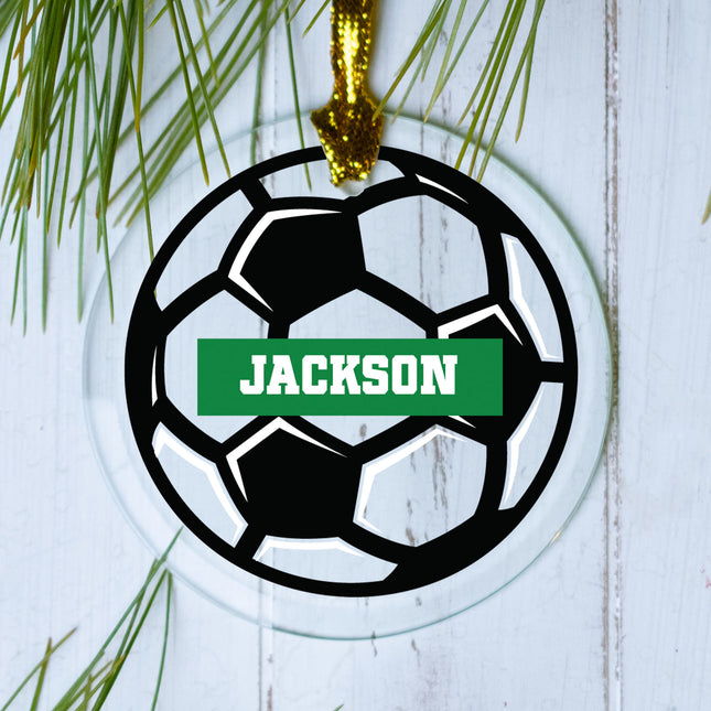 keepsake personalized soccer player christmas ornament – Christmas ornament, holiday tree decoration or gift