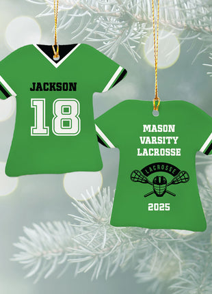 Personalized Baseball Jersey - Purple Christmas Ornament from ORNAMENT EXCLUSIVE Personalized Ornament