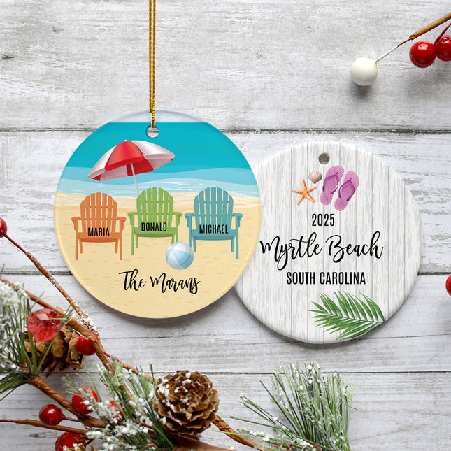keepsake personalized adirondack 5 chairs christmas ornament – Christmas ornament, holiday tree decoration or gift