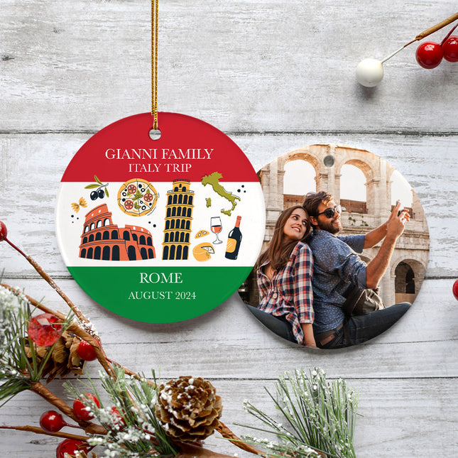 personalized personalized rome italy christmas ornament – Christmas ornament, holiday tree decoration or gift