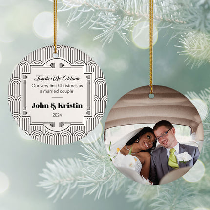 custom personalized together we celebrate christmas ornament – Christmas ornament, holiday tree decoration or gift