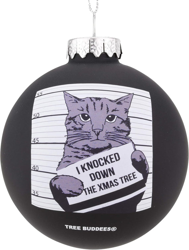 Cat Mugshot Keepsake Ornament