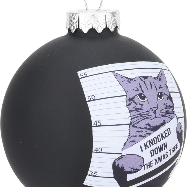 Cat Mugshot Keepsake Ornament