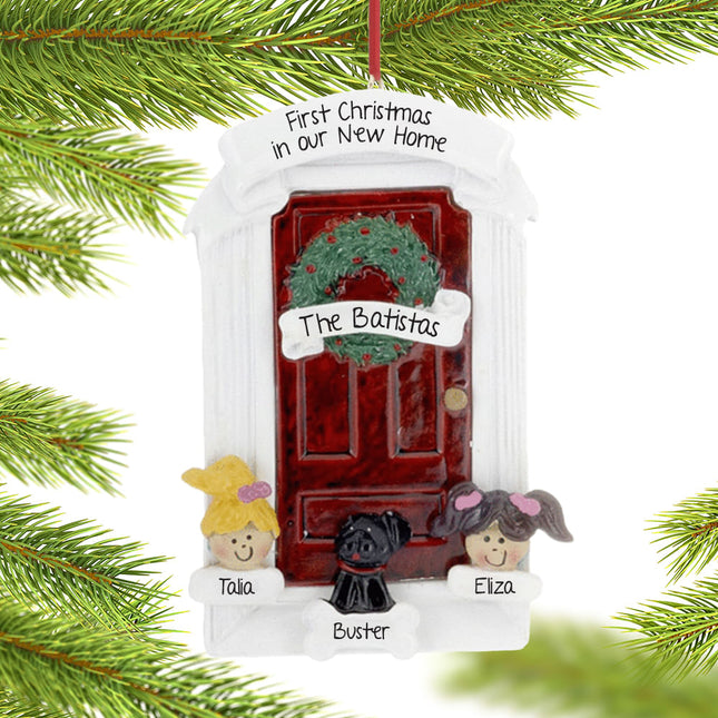 Front Door Couple Christmas Ornament