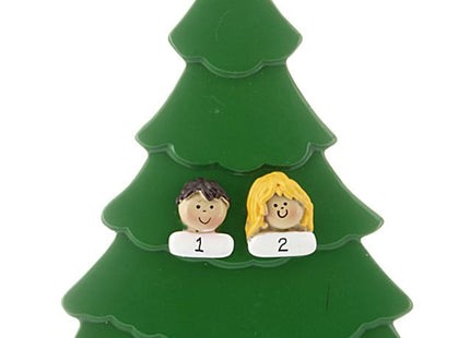 decorative personalized custom people family tree 2 christmas ornament – Christmas ornament, holiday tree decoration or gift