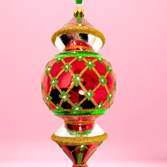 Dallas Reflector Glass Ornament