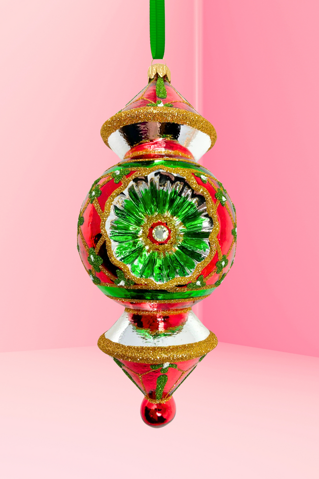 Dallas Reflector Glass Ornament