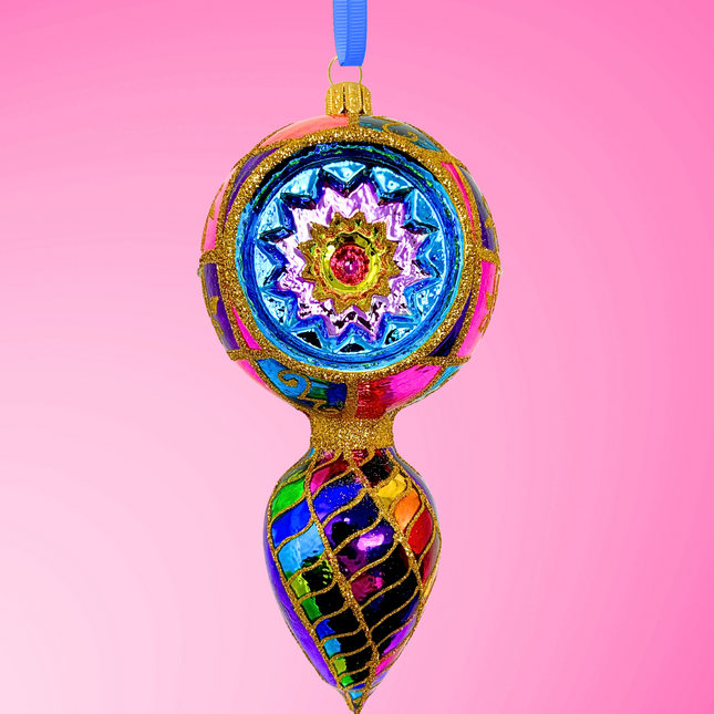 Dazzling Demure Polish Glass Ornament