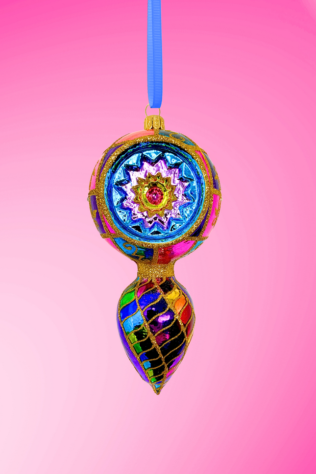 Dazzling Demure Polish Glass Ornament