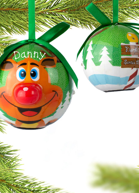 Rudolph The Red Nosed Reindeer Personalized Ornament by D & D DISTRIBUT Ornament