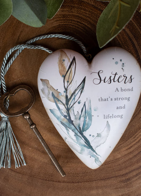 Sisters, A Bond that's Strong Heart Personalized Ornament by DEMDACO Ornament