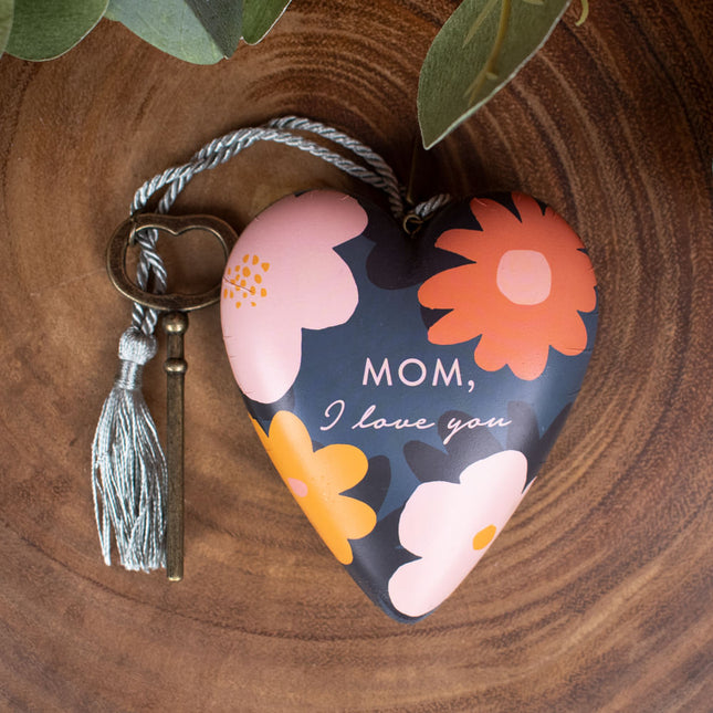 keepsake personalized mom i love you heart christmas ornament – Christmas ornament, holiday tree decoration or gift