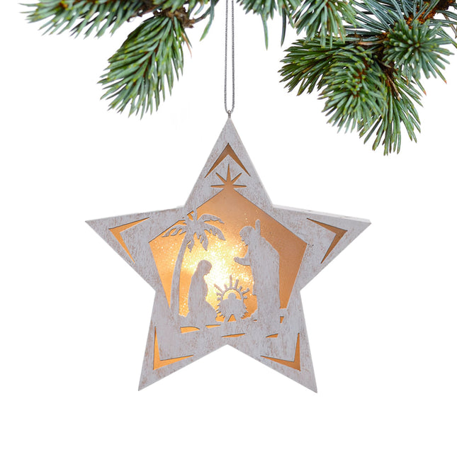 decorative nativity christmas ornament – Christmas ornament, holiday tree decoration or gift