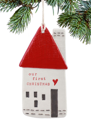 Our First Christmas House Personalized Ornament by DEMDACO Ornament