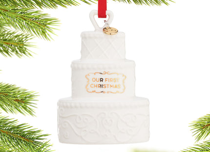 holiday our first christmas cake 2021 Christmas Ornament – Christmas ornament, holiday tree decoration or gift