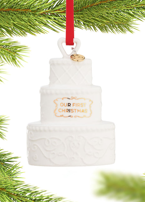 Our First Christmas Cake 2021 Ornament Personalized Ornament by DEMDACO Ornament