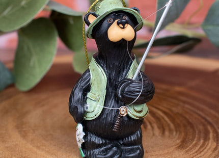 engraved fisherman tangled christmas ornament – Christmas ornament, holiday tree decoration or gift