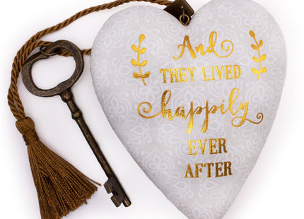 holiday personalized happily ever after heart christmas ornament – Christmas ornament, holiday tree decoration or gift