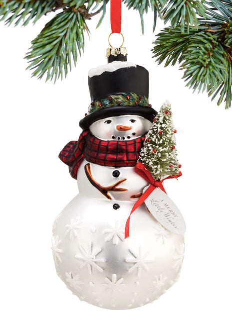 Snowman With Tree Personalized Ornament by DEMDACO Ornament