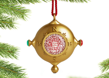 decorative personalized santa's kindness interactive christmas ornament with journal – Christmas ornament, holiday tree decor